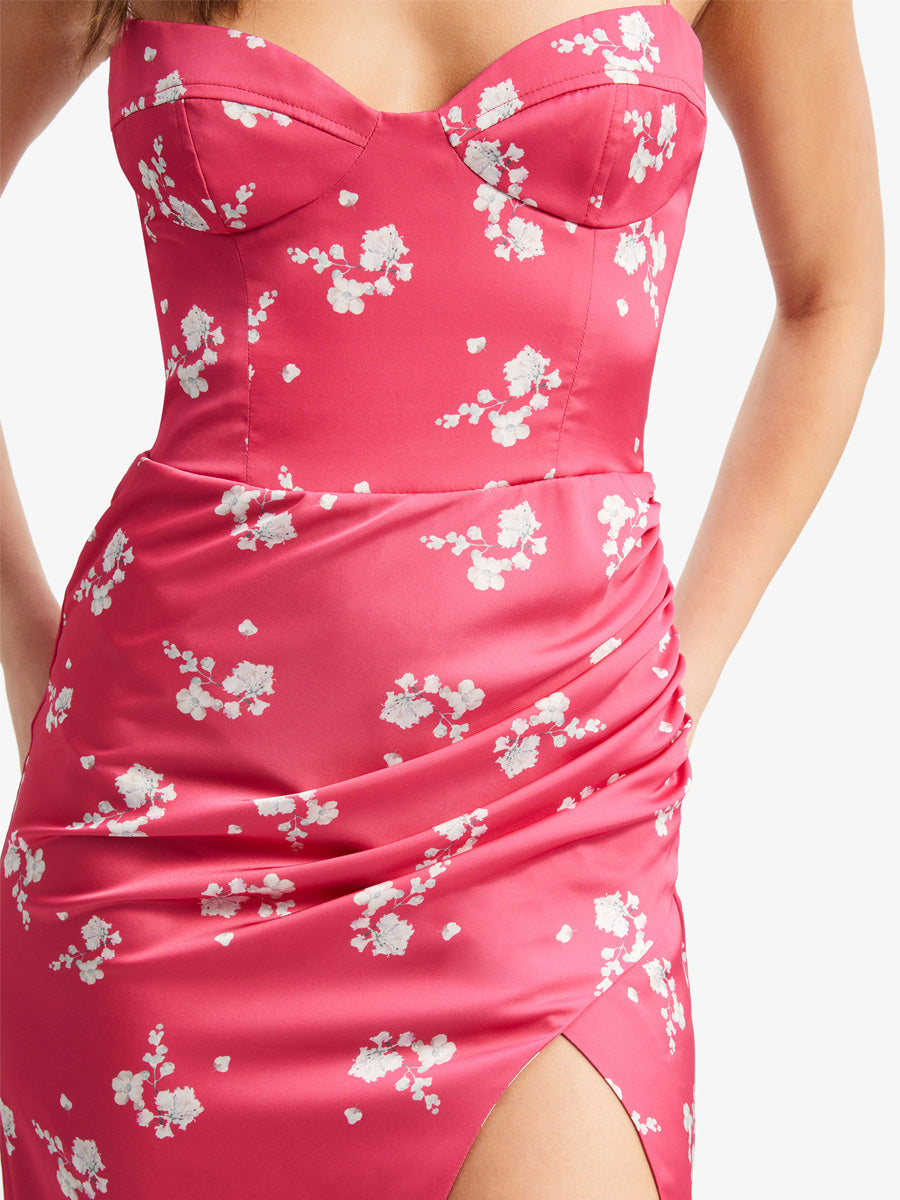 Bardot Amika Midi Mekko Pinkki