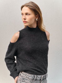 AVIEL open shoulder sweater