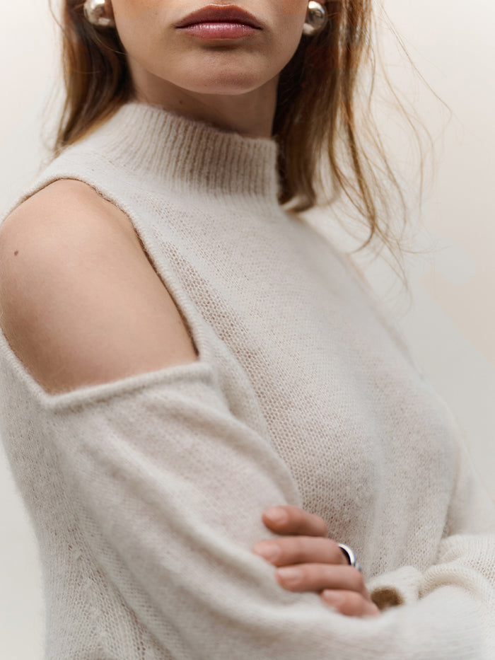 AVIEL open shoulder sweater