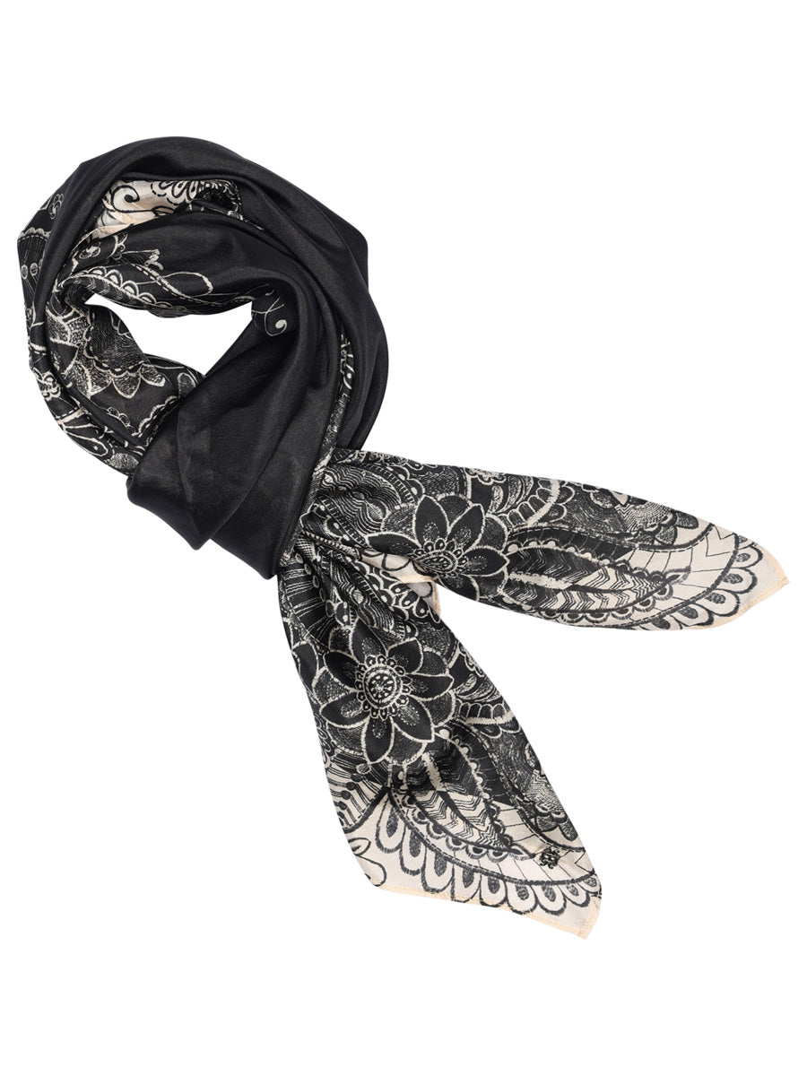 ALLIS printed silk scarf