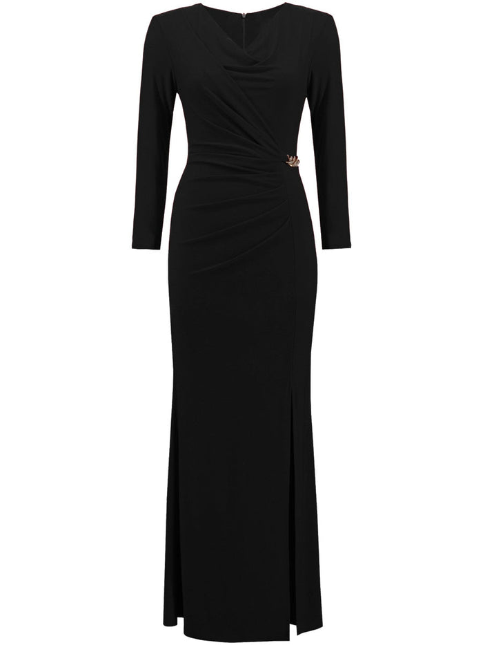 Joseph Ribkoff Cowl neck maxi dress Black