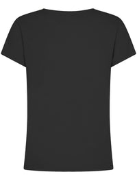 Mos Mosh Arden Organic V-SS Tee Black