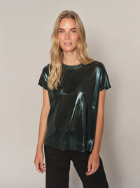 NIVOLA o-neck metallic tee