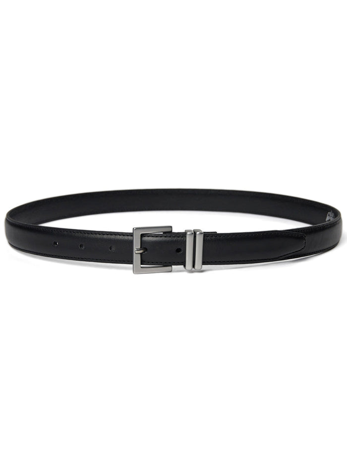 Mos Mosh Rich Leather Belt Black Nahkavyö Musta