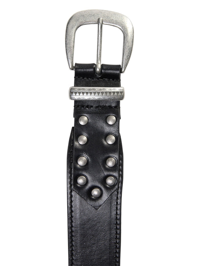 Mos Mosh Studded leather belt Black