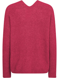 Mos Mosh Thora V-Neck Neule Pinkki