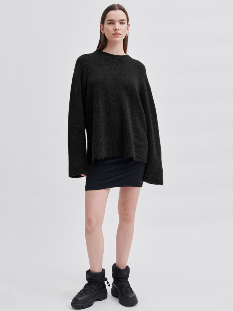 BROOKLINE knit raglan o-neck