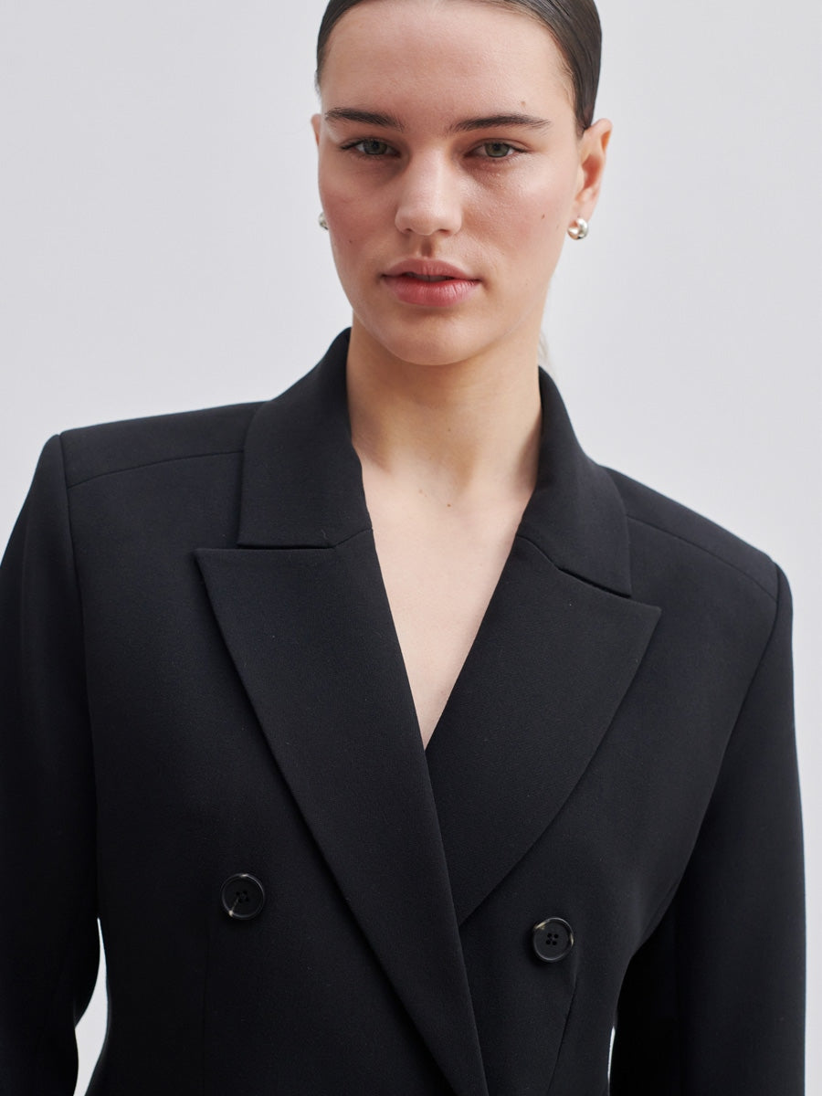 Second Female Evie Fitted Blazer Black