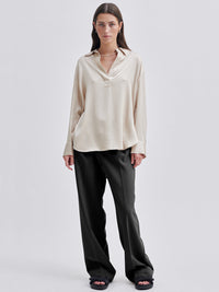 Second Female Fique Wide Trousers Black