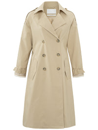 YAYA Double breasted trenchcoat Trenssitakki Beige