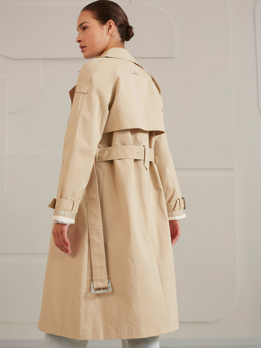 YAYA Double breasted trenchcoat Trenssitakki Beige