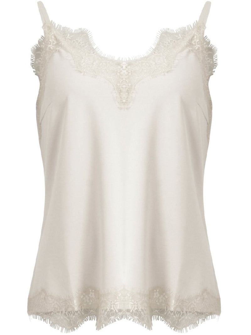 Coster Copenhagen CC Heart lace top värissä luonnonvalkoinen