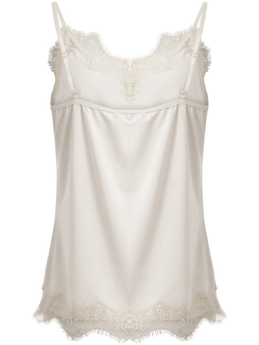 Coster Copenhagen CC Heart lace top värissä luonnonvalkoinen