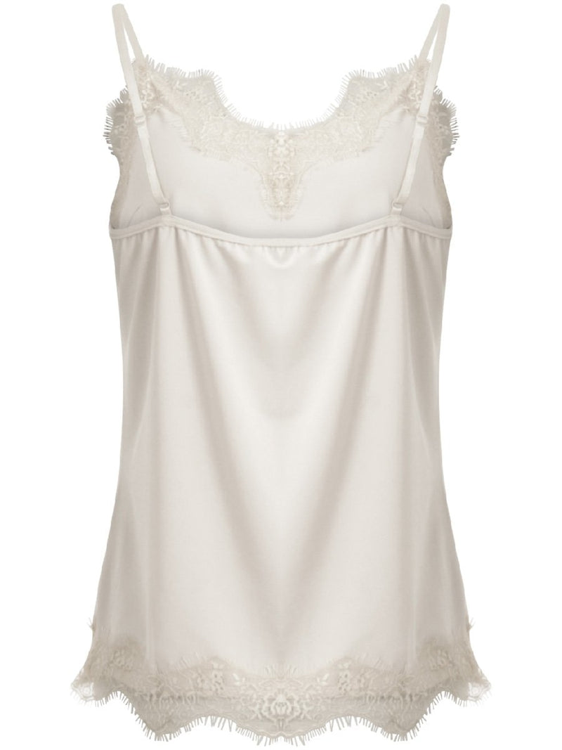 Coster Copenhagen CC Heart lace top värissä luonnonvalkoinen