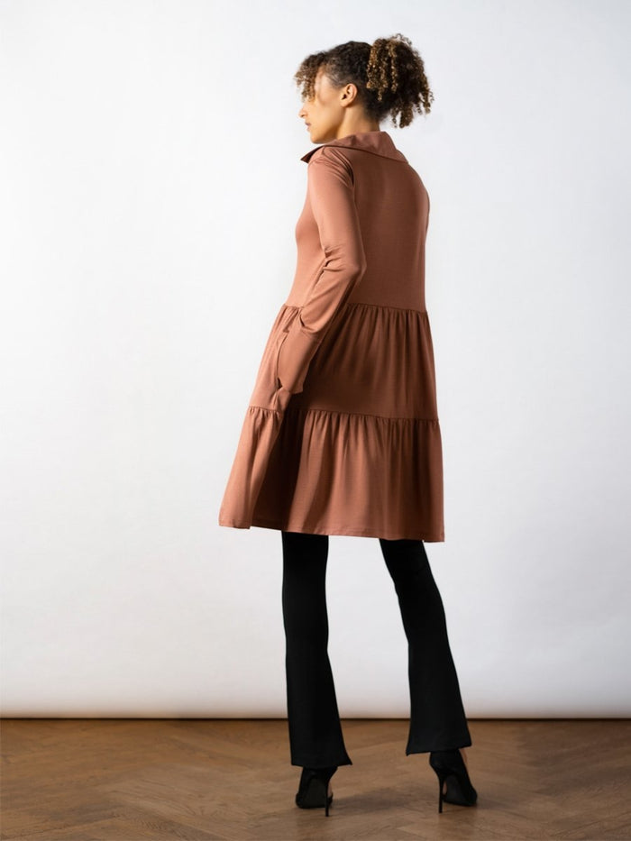 Residus TOTO collar dress russet