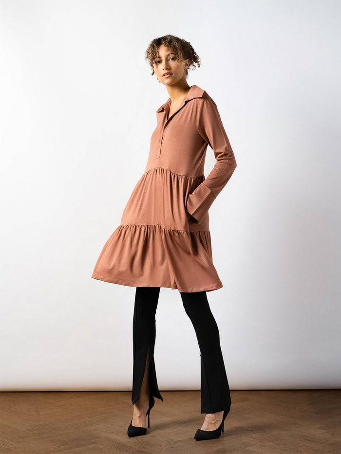 Residus TOTO collar dress russet